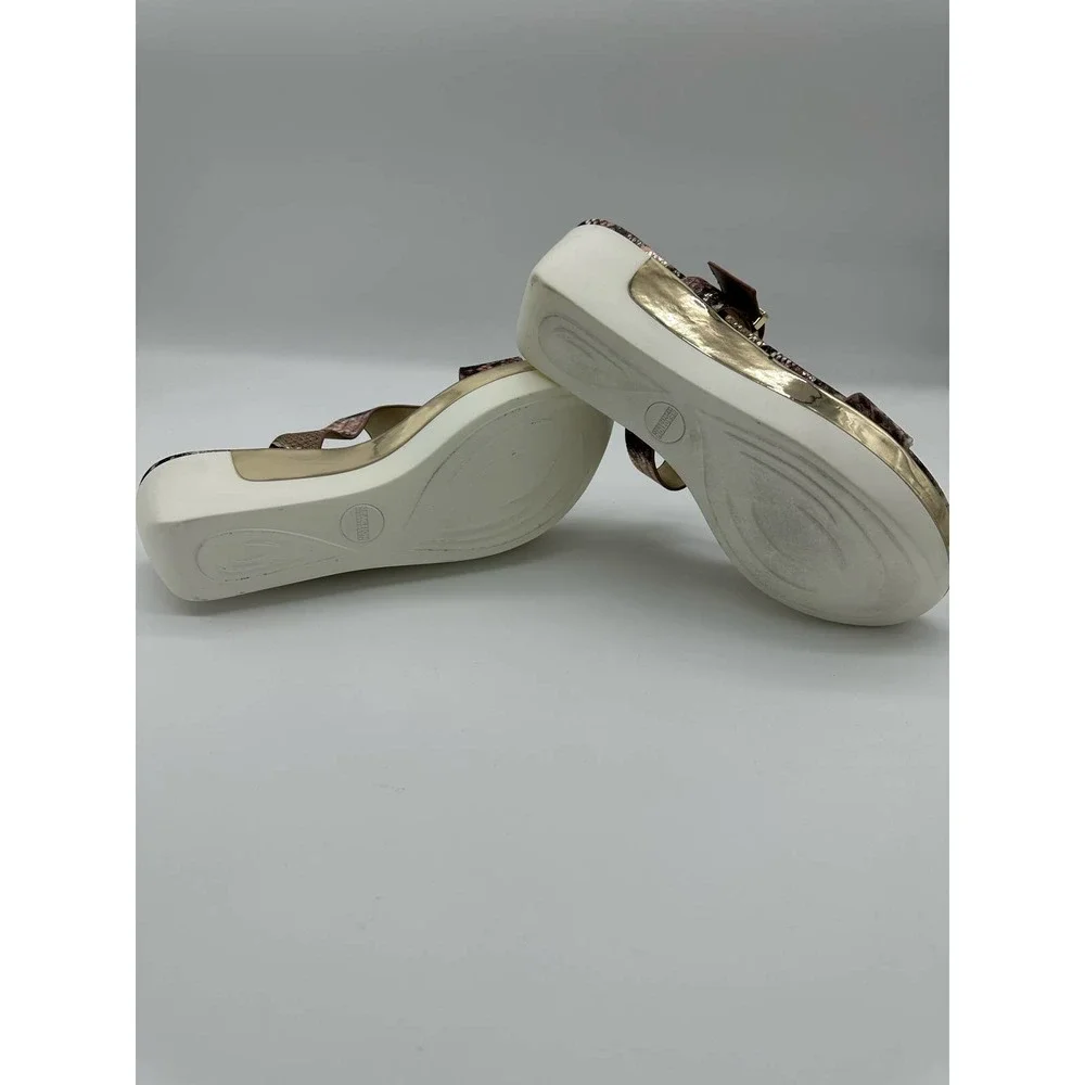 Kenneth Cole Reaction Women's Pepea Buckle Wedge Sandals Women's Shoes 9.5
